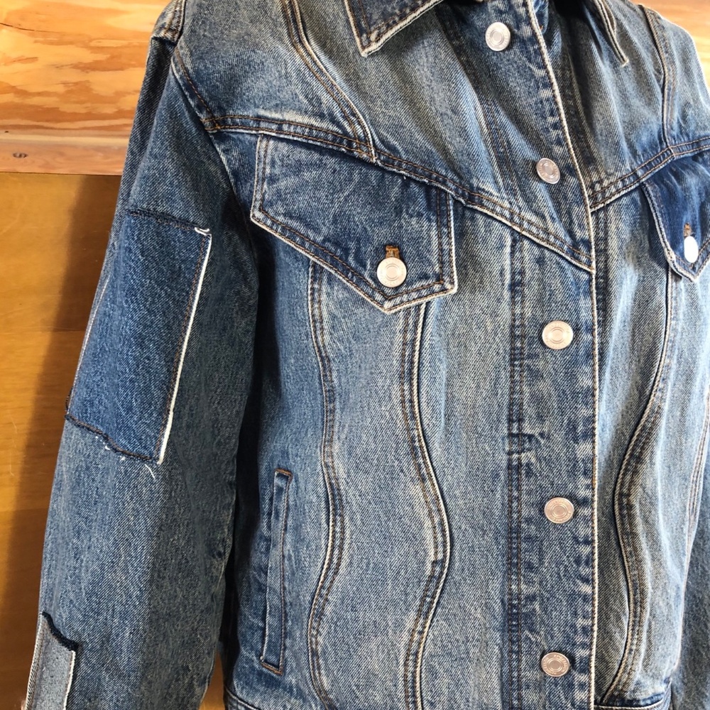 NWOT Andersson Bell Patchwork Denim Jacket in size M - Picture 8 of 13